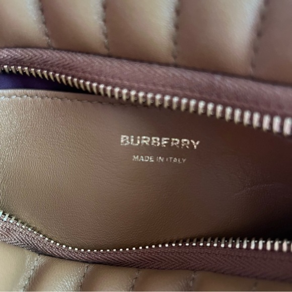 BURBERRY Small Lola Quilted Leather Shoulder Bag- Marple Brown - Picture 10 of 13